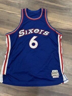 AUTHENTIC Mitchell & Ness Julius Erving Philadelphia 76ers Jersey Sixers Dr J